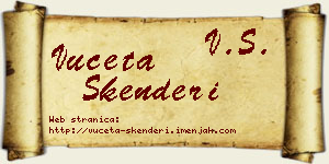 Vuceta Skenderi vizit kartica